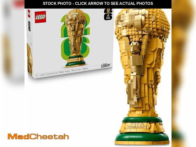 Lot 74-14446975 - LEGO Editions FIFA World Cup Official Trophy Building Set - Kit for Display in Bedroom, Home Office,...