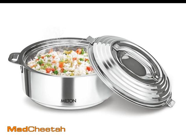 Lot 74-11553599 - Milton Casserole for hot food, insulated stainless steel hot pot with lid, 40 oz (1200 ml) 1.2 qt, S...