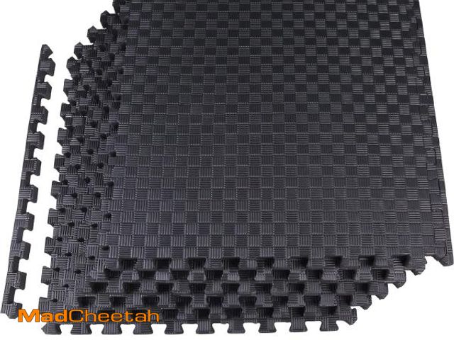 Lot 74-12365943 - Elevon Puzzle Exercise Gym Flooring Mat, 1" Thick EVA Interlocking Foam Tiles Workout Mat for Home G...