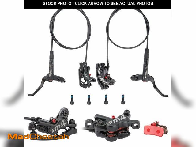 Lot 74-12703503 - MEROCA M4 4-Piston Mountain Bike Hydraulic Disc Brakes Left Front 800mm Right Rear 1400mm Hydraulic ...