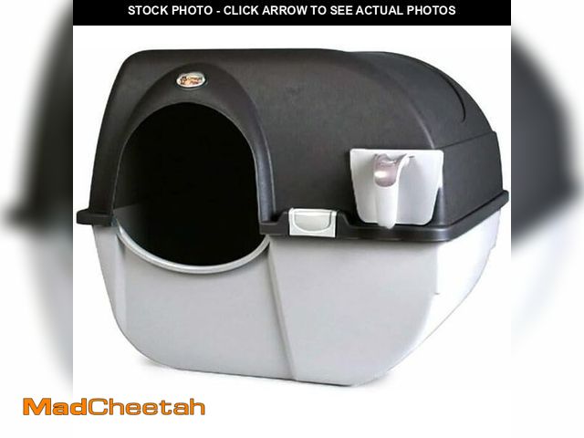 Lot 74-13844747 - Omega Paw Self Cleaning Cat Litter Box, Elite Roll 'N Clean Litter Box, Regular Size for Kittens and...