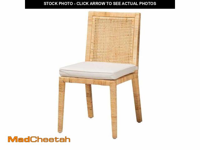 Lot 74-14244542 - bali &amp; pari Sofia Natural Rattan Dining Chair - USED
