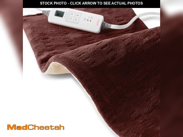 Lot 74-13630471 - Sunbeam XL Back Neck and Shoulder Heat Therapy 12 x 24 with Auto Shut Off 6 Settings Machine-Washabl...