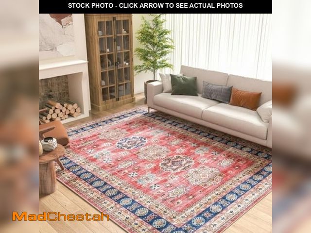 Lot 74-12155384 - SIXHOME 8 X10  Area Rugs for Living Room Vintage Washable Rugs Oriental Traditional Distressed Farmh...