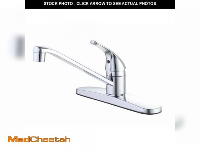 Lot 74-12532481 - Glacier Bay Single Handle Standard Kitchen Faucet in Polished Chrome - USED