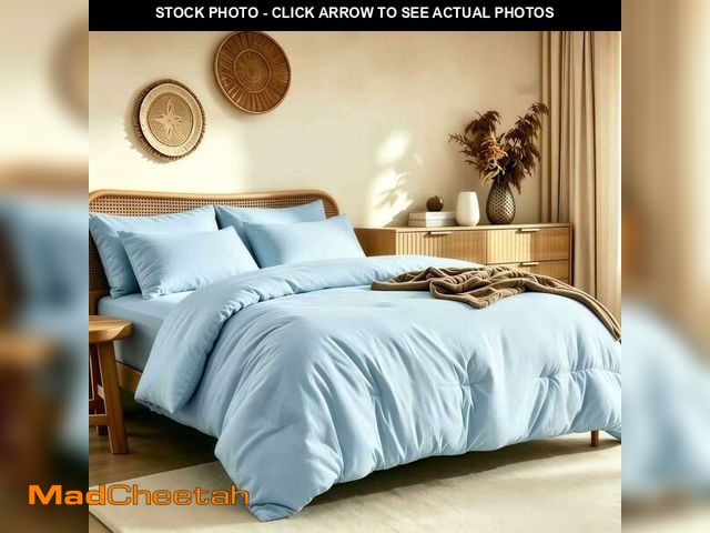 Lot 74-14384413 - Quataly Queen Comforter Set Prewashed Lightweight Quilted Bedding, All Season Breathable Down Altern...
