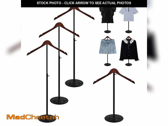 Lot 74-14266835 - Eunika 4 Pack Adjustable T Shirt Display Flexible Shoulder Stand, Portable Metal Shirt Rack Display ...