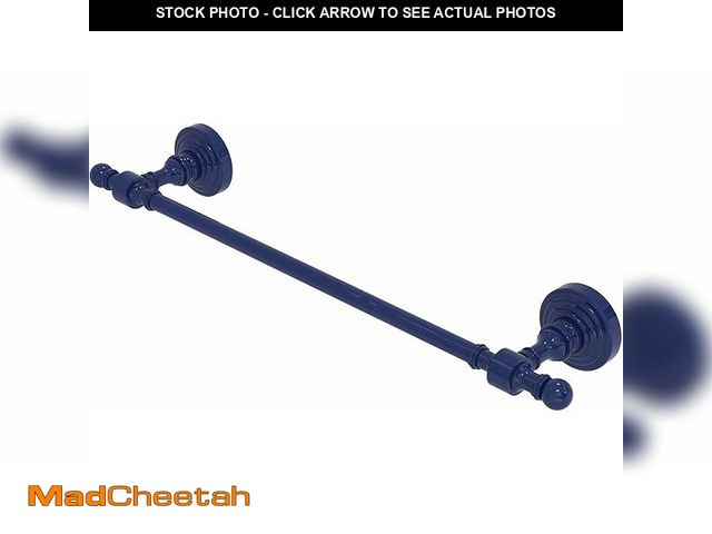 Lot 74-13636267 - Allied Brass RW-31/36-MBL Retro Wave Collection 36 Inch Towel Bar, Mediterranean Blue - UNUSED