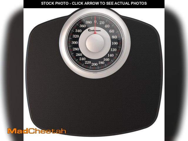Lot 74-12302972 - Adamson A25 Scales for Body Weight - Up to 400 LB -  - 5.3" Dial on 12.4" x 10.2" Platform - Anti-Sk...