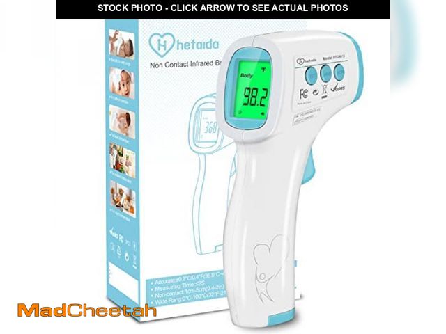 Lot 74-11906049 - Digital Thermometer for Adults and Kids, No Touch Forehead Thermometer for Baby, 2 in 1 Body Surface...