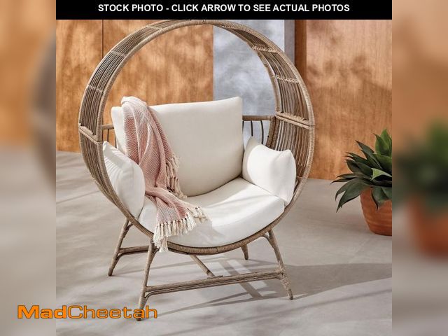 Lot 74-12533312 - Better Homes &amp; Gardens Bellamy Patio Outdoor Round Wicker Chair - Brown - UNUSED