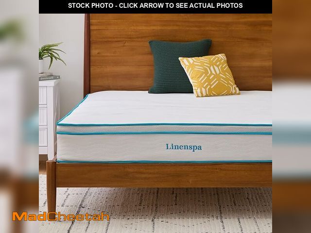Lot 74-13788703 - Linenspa 10 Inch Memory Foam and Spring Hybrid Mattress - Medium Feel - Bed in a Box - Quality Comfo...