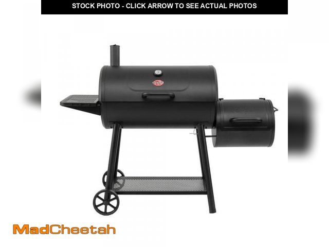 Lot 74-12147502 - Char-Griller Smokin' Champ Charcoal Grill Offset Smoker in Black with Charcoal Tray and Dual Damper ...