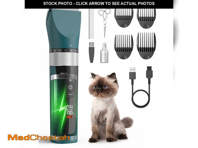 Lot 74-12606153 - oneisall Cat Clippers for Matted Hair, 5-Speed Quiet Cat Grooming kit, Cordless Pet Shaver for Long ...