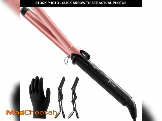Lot 74-14047101 - Dual Voltage Curling Iron 1 Inch Long BarrelÃ¢â¬âCeramic Fast-Heating Hair Styling Tool for Short...
