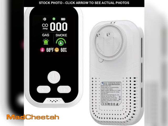 Lot 74-12327706 - IQYEF 5-in-1 Carbon Monoxide Detectors,Natural Gas Leak Detector &amp; Smoke and Carbon Monoxide det...
