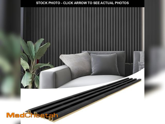Lot 74-12289421 - Art3d 8-Pack 96 x 6in. WPC Acoustic Slat Wall Panel for Modern Interior Decor, TV Background, Living...