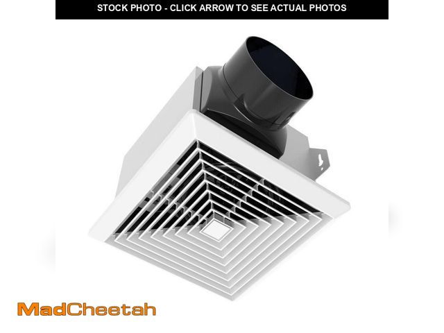 Lot 74-13069789 - Commercial Electric 80 CFM 1.5 Sone Bathroom Exhaust Fan with Humidity Sensing - UNUSED