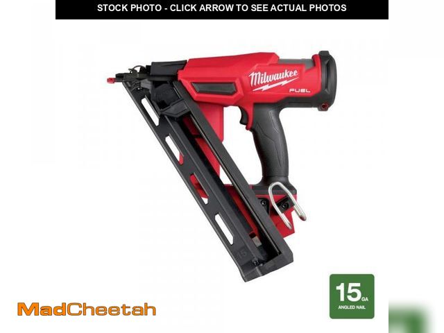 Lot 74-11826513 - Milwaukee M18 FUEL 18-Volt Lithium-Ion Brushless Cordless Gen II 15-Gauge Angled Finish Nailer (Tool...