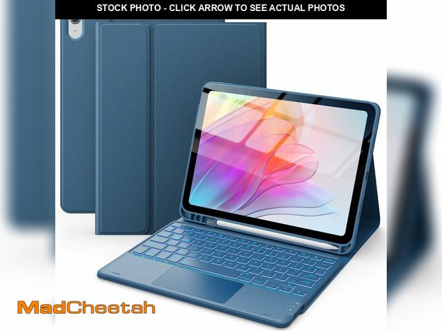 Lot 74-13567530 - CHESONA for iPad 10th Generation Case with Keyboard, 7 Color Backlight, Multi-Touch Trackpad, Flip S...