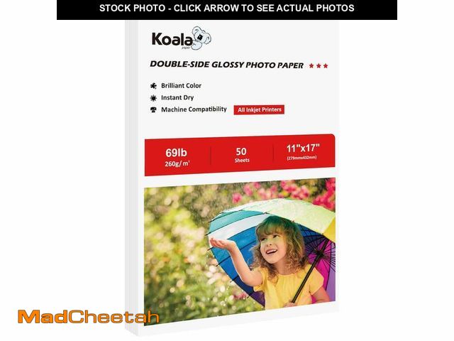 Lot 74-13626741 - Koala Photo Paper 11X17 Inches Heavyweight Double Sided Glossy 50 Sheets 260gsm Only Compatible with...