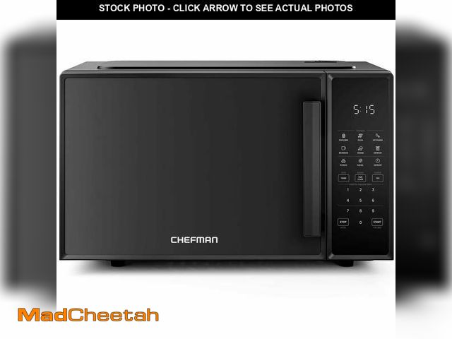 Lot 74-14288765 - Chefman Countertop Microwave Oven 0.9 Cu. Ft., 900 Watts with 6 Presets and 10 Power Levels - Black ...