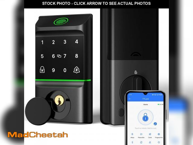 Lot 74-12052229 - Smart Lock for Front Door, Keyless Entry Door Locks with Keypad, Fingerprint Door Lock Deadbolt, APP...