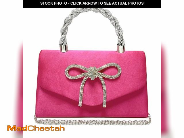 Lot 74-12714251 - LJMBOEN Women Evening Bag Sparkly Bow Clutch Purses Wedding Glitter Rhinestone Clutch Bags Dressy Ha...