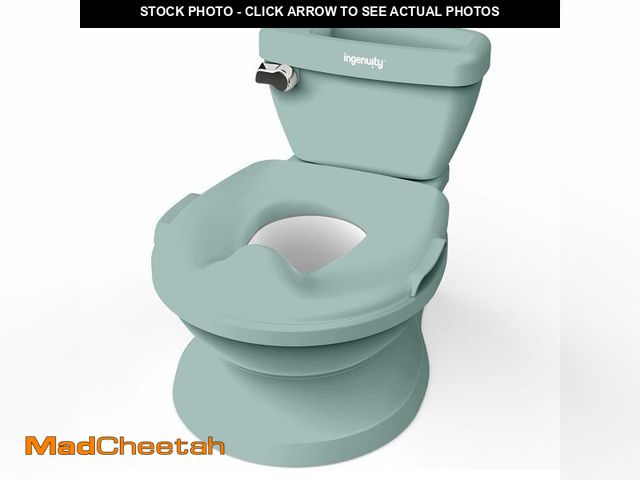 Lot 74-14304957 - Ingenuity My Size Potty Pro in Green, Infant Potty Training Toilet, Lifelike Flushing Sound, for Age...
