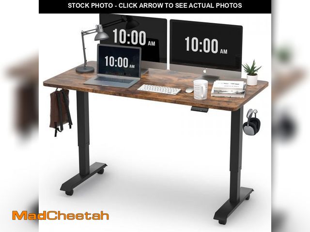 Lot 74-12242354 - Monomi 55" Electric Standing Desk,Height Adjustable Home Office Sit Stand Up Computer PC Table,Tall ...