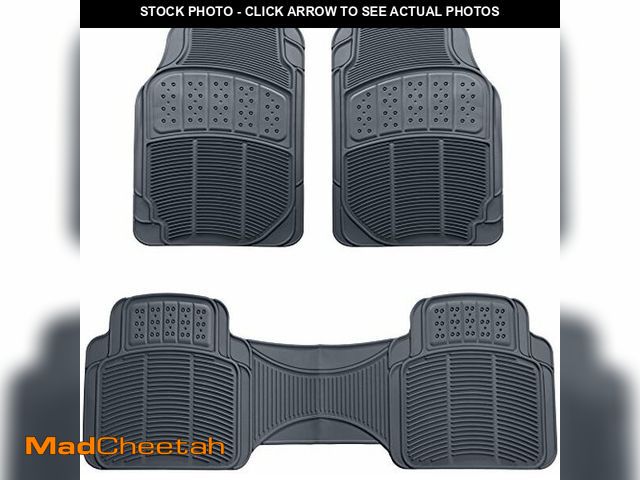 Lot 74-12695388 - Basics Universal PVC Faux Rubber Car Floor Mats, All Weather Protection, Waterproof Flexible Trim to...