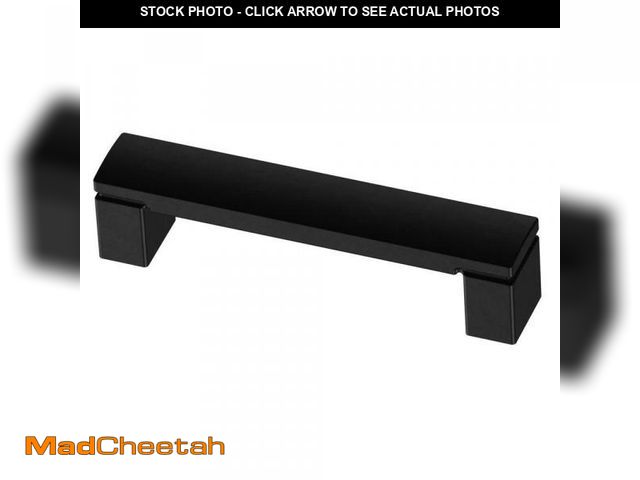 Lot 74-7454883 - Liberty Simply Geometric 3-3/4 in. (96 mm) Matte Black Cabinet Drawer Pull (12-Pack) - UNUSED