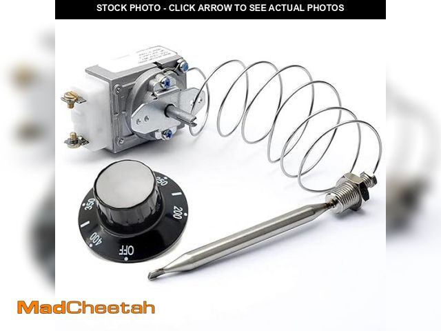 Lot 74-12126065 - RX-1-36 Thermostat for Fryer 1/4" Mpt Stuff Box, 60125401 Thermostat for Deep Fryer Compatible with ...