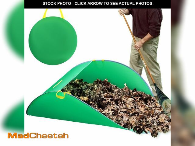 Lot 74-12706934 - UQM Leaf Collector, Portable Pop Up Leaf Bags, Foldable Leaf Pick Up Tools Patent Number D1005635, R...