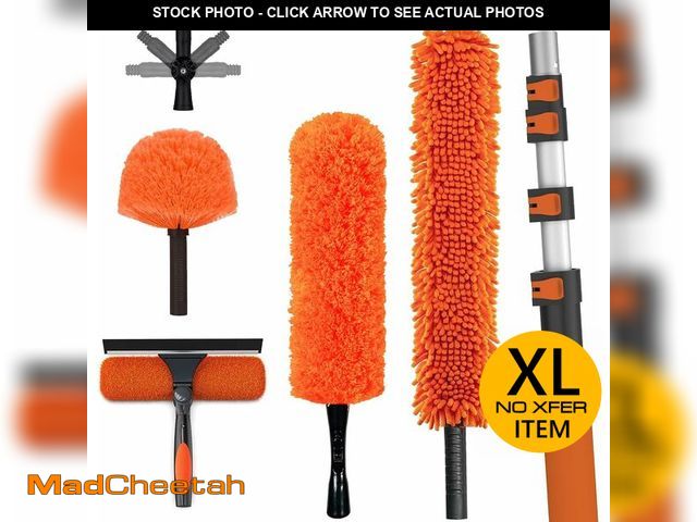 Lot 74-13074903 - 26FT High Reach Duster Cleaning Kit with Extension Pole, High Ceiling Fan Cleaner Duster Tool for Fa...