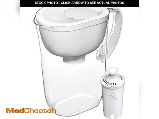 Lot 74-12096956 - Brita Large Water Filter Pitcher for Tap and Drinking Water, Includes 1 Standard Filter, BPA-Free, L...