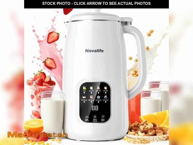 Lot 74-14330580 - 8 in 1 Nut Milk Maker Machine, 40oz Soy Milk Maker Blender, Homemade Soy Milk, Oat Milk, Almond Milk...