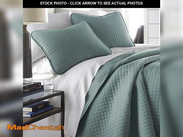 Lot 74-12803301 - Southshore Fine Living, Inc. Oversized King Quilt Bedding Set, Soft Microfiber, Stain and Pet Hair R...