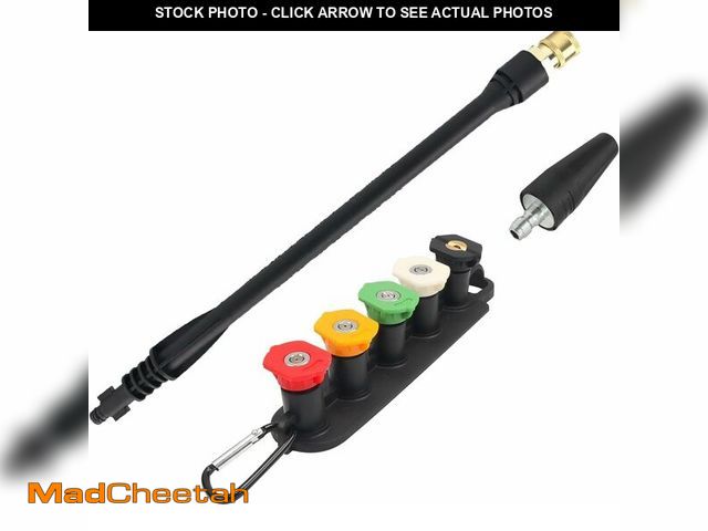 Lot 74-14206578 - BEAR FORCE Pressure Washer Replacement Spray Wand &amp; Turbo Nozzle and 5 Tips, Compatible with Som...