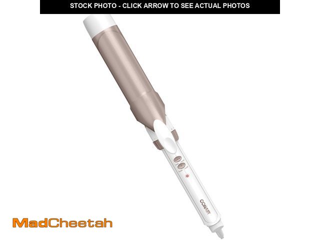 Lot 74-12860144 - Conair Double Ceramic 1-1/2" Curling Iron, Creates Soft Waves, For Medium to Long Hair - UNUSED