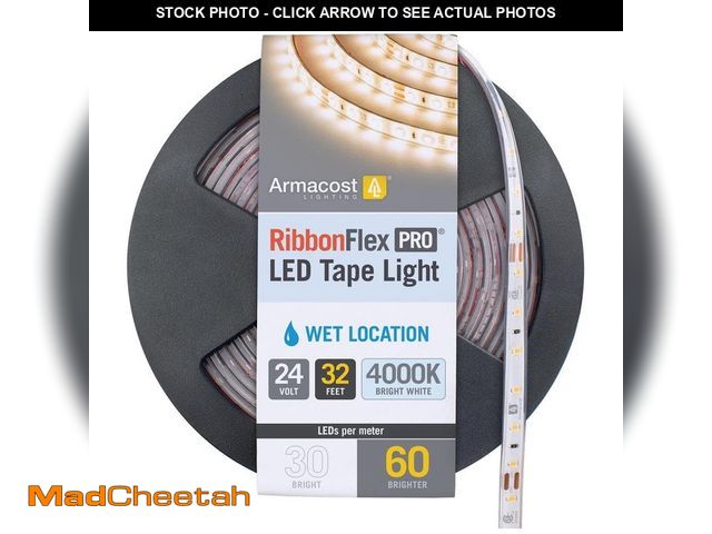 Lot 74-12554903 - RibbonFlex Pro 24-Volt White Outdoor IP67 LED Tape Light 60 LED/m 4000K 32 ft. (10 m) - UNUSED