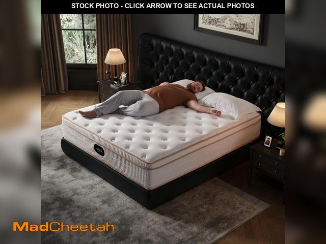 Lot 74-12132664 - HIRELIX 12 Inch Queen Hybrid Mattress, Cooling Gel Memory Foam &amp; Zoned Pocket Coils, Pressure Re...