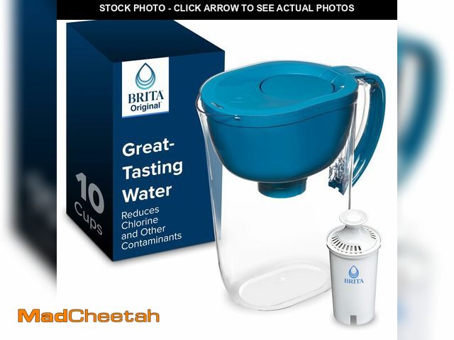 Lot 74-13622836 - Brita Large Water Filter Pitcher for Tap and Drinking Water with SmartLight Change Indicator, Includ...