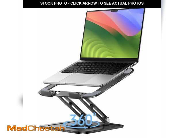 Lot 74-13951964 - LOXP Adjustable Laptop Stand, Computer Stand with 360 Rotating Base, Ergonomic Laptop Riser Mount fo...