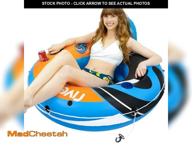 Lot 74-12431741 - 2025 New &amp; Upgraded Sunlite Sports Heavy Duty River Tube Inflatable, Premium Water Float to Loun...