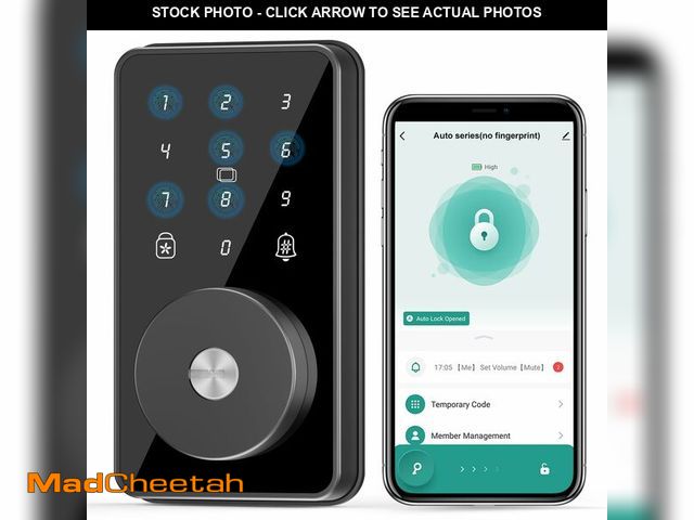Lot 74-14272399 - Smart Lock, 4-in-1 Keyless Entry Door Lock for Front Door, 6 Digital Code Door Lock with Keypad, Blu...