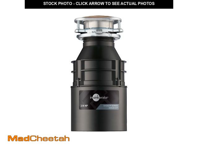 Lot 74-12049944 - InSinkErator Badger 5XP Garbage Disposal, Standard Series 3/4 HP Continuous Feed Food Waste Disposer...