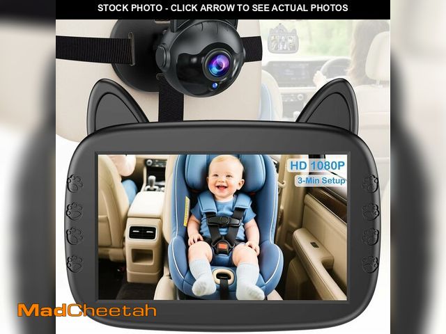 Lot 74-14357299 - HD 1080P Baby Car Camera: Clear Night Vision for Long Road Trips &amp; Solo Driving - No More Turnin...
