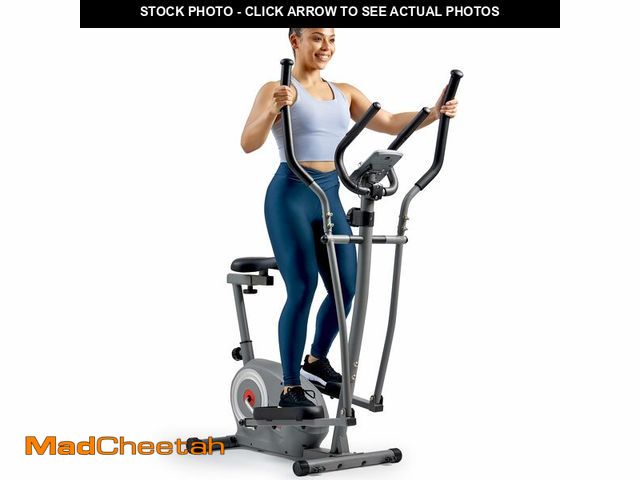 Lot 74-12694513 - Sunny Health &amp; Fitness Essential Smart 2-in-1 Cross Trainer Elliptical Bike, Magnetic Training M...
