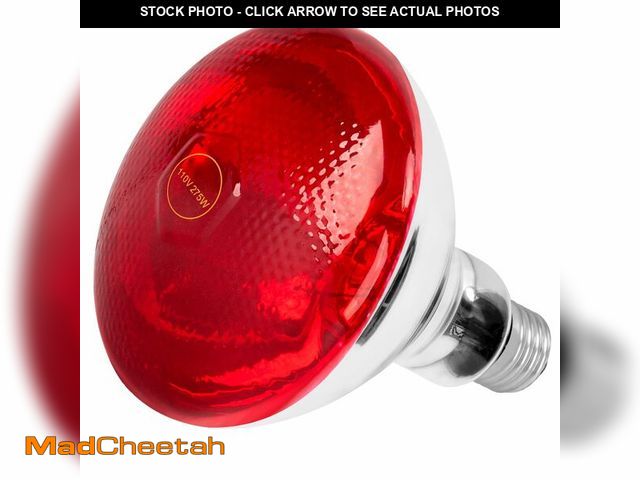 Lot 74-13961361 - Hoakya Infrared Light Bulb, 275W Near Infrared Red Light Therapy Bulbs, Infrare Heat Lamp Blub Fits ...